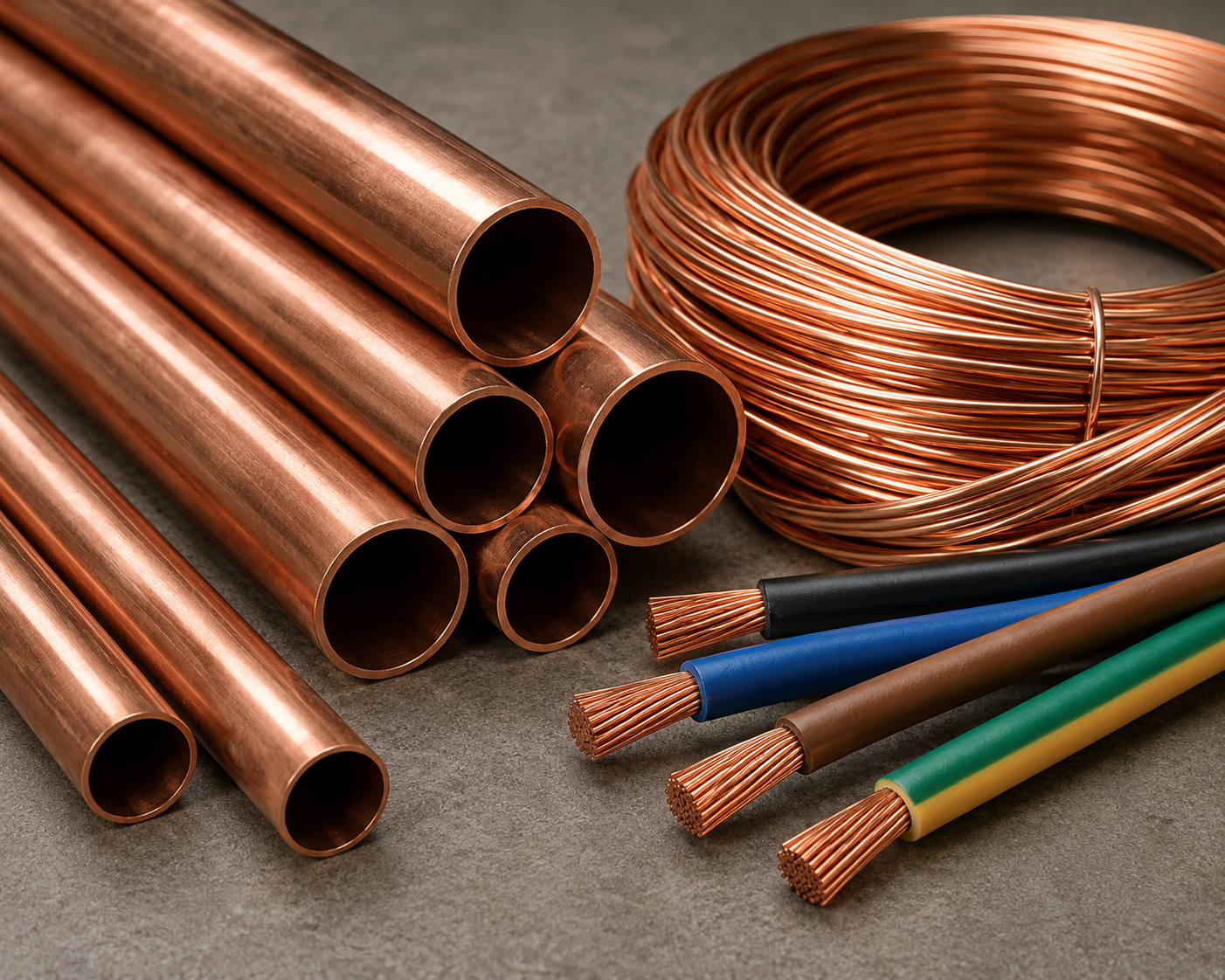 Copper pipe and wire scrap